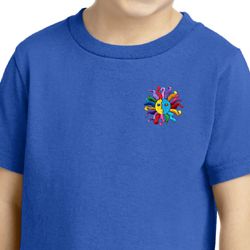 Kids Yoga Shirt Hippie Sun Patch Pocket Print Toddler Tee T-Shirt Kids Yoga Shirt Hippie Sun Patch Pocket Print Toddler Tee T-Shirt