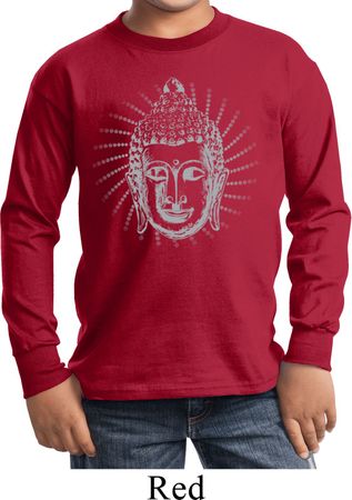 Kids Yoga Shirt Iconic Buddha Long Sleeve Tee T-Shirt