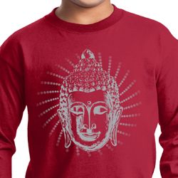 Kids Yoga Shirt Iconic Buddha Long Sleeve Tee T-Shirt