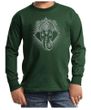 Kids Yoga Shirt Iconic Ganesha Long Sleeve Tee T-Shirt