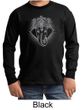 Kids Yoga Shirt Iconic Ganesha Long Sleeve Tee T-Shirt