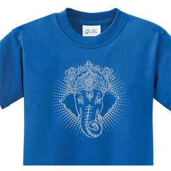 Kids Yoga Shirt Iconic Ganesha Tee T-Shirt