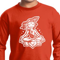 Kids Yoga Shirt Krishna Long Sleeve Tee T-Shirt