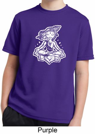 Kids Yoga Shirt Krishna Moisture Wicking Tee T-Shirt