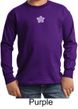 Kids Yoga Shirt Layered Flower Patch Long Sleeve Tee T-Shirt