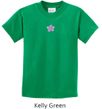 Kids Yoga Shirt Layered Flower Patch Tee T-Shirt