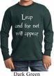 Kids Yoga Shirt Leap Long Sleeve Tee T-Shirt