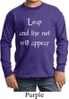 Kids Yoga Shirt Leap Long Sleeve Tee T-Shirt