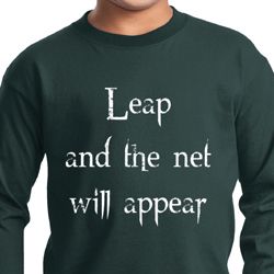 Kids Yoga Shirt Leap Long Sleeve Tee T-Shirt