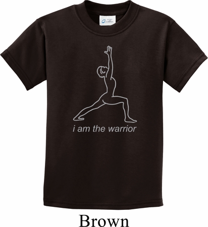 Kids Yoga Shirt Line Warrior Tee T-Shirt