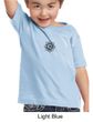 Kids Yoga Shirt Black Lotus OM Patch Small Print Toddler Tee T-Shirt