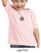 Kids Yoga Shirt Black Lotus OM Patch Small Print Toddler Tee T-Shirt