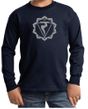 Kids Yoga Shirt Manipura Chakra Meditation Youth Long Sleeve Shirt