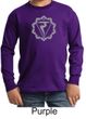 Kids Yoga Shirt Manipura Chakra Meditation Youth Long Sleeve Shirt