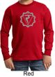 Kids Yoga Shirt Manipura Chakra Meditation Youth Long Sleeve Shirt