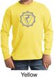 Kids Yoga Shirt Manipura Chakra Meditation Youth Long Sleeve Shirt