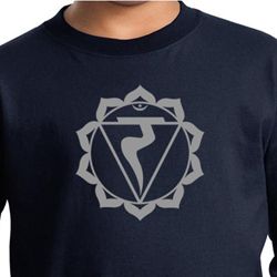 Kids Yoga Shirt Manipura Chakra Meditation Youth Long Sleeve Shirt