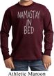 Kids Yoga Shirt Namastay In Bed Long Sleeve Tee T-Shirt