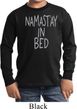 Kids Yoga Shirt Namastay In Bed Long Sleeve Tee T-Shirt