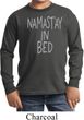 Kids Yoga Shirt Namastay In Bed Long Sleeve Tee T-Shirt