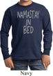 Kids Yoga Shirt Namastay In Bed Long Sleeve Tee T-Shirt