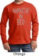 Kids Yoga Shirt Namastay In Bed Long Sleeve Tee T-Shirt