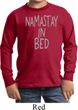 Kids Yoga Shirt Namastay In Bed Long Sleeve Tee T-Shirt