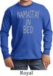 Kids Yoga Shirt Namastay In Bed Long Sleeve Tee T-Shirt