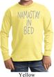 Kids Yoga Shirt Namastay In Bed Long Sleeve Tee T-Shirt