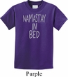 Kids Yoga Shirt Namastay In Bed Tee T-Shirt