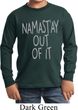 Kids Yoga Shirt Namastay Out Of It Long Sleeve Tee T-Shirt