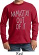 Kids Yoga Shirt Namastay Out Of It Long Sleeve Tee T-Shirt