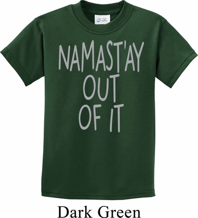 Kids Yoga Shirt Namastay Out Of It Tee T-Shirt