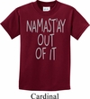 Kids Yoga Shirt Namastay Out Of It Tee T-Shirt