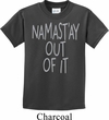 Kids Yoga Shirt Namastay Out Of It Tee T-Shirt