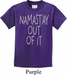 Kids Yoga Shirt Namastay Out Of It Tee T-Shirt