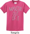 Kids Yoga Shirt Namastay Out Of It Tee T-Shirt