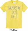 Kids Yoga Shirt Namastay Out Of It Tee T-Shirt