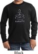 Kids Yoga Shirt Namaste Lotus Pose Long Sleeve Tee T-Shirt