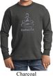Kids Yoga Shirt Namaste Lotus Pose Long Sleeve Tee T-Shirt