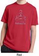 Kids Yoga Shirt Namaste Lotus Pose Moisture Wicking Tee T-Shirt