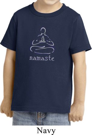 Kids Yoga Shirt Namaste Lotus Pose Toddler Tee T-Shirt
