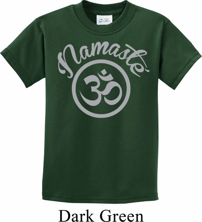Kids Yoga Shirt Namaste Om Tee T-Shirt