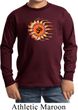 Kids Yoga Shirt Ohm Sun Long Sleeve Tee T-Shirt
