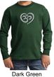 Kids Yoga Shirt OM Heart Long Sleeve Tee T-Shirt