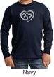 Kids Yoga Shirt OM Heart Long Sleeve Tee T-Shirt