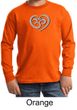 Kids Yoga Shirt OM Heart Long Sleeve Tee T-Shirt