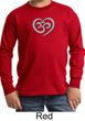 Kids Yoga Shirt OM Heart Long Sleeve Tee T-Shirt