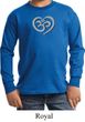 Kids Yoga Shirt OM Heart Long Sleeve Tee T-Shirt