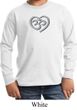 Kids Yoga Shirt OM Heart Long Sleeve Tee T-Shirt